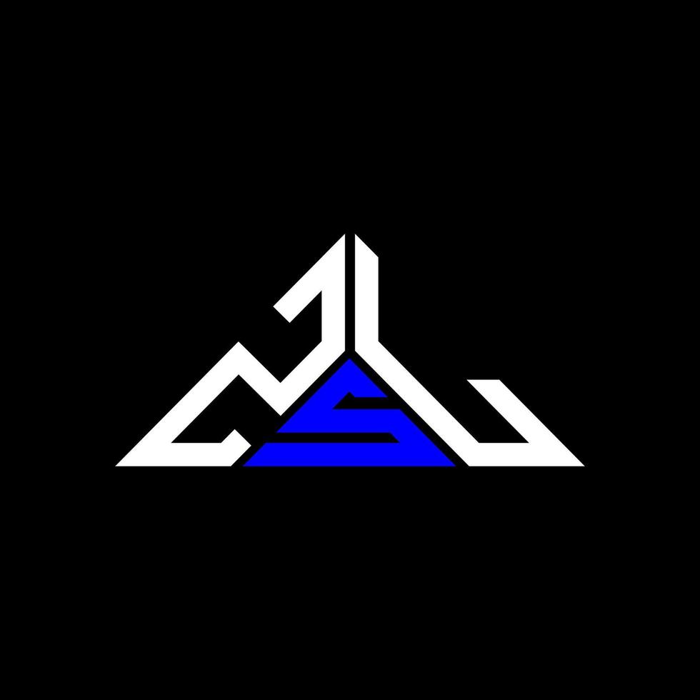 ZSL letter logo creative design with vector graphic, ZSL simple and modern logo in triangle shape.