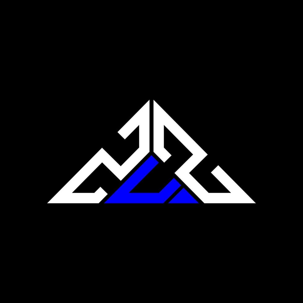 ZUZ letter logo creative design with vector graphic, ZUZ simple and modern logo in triangle shape.