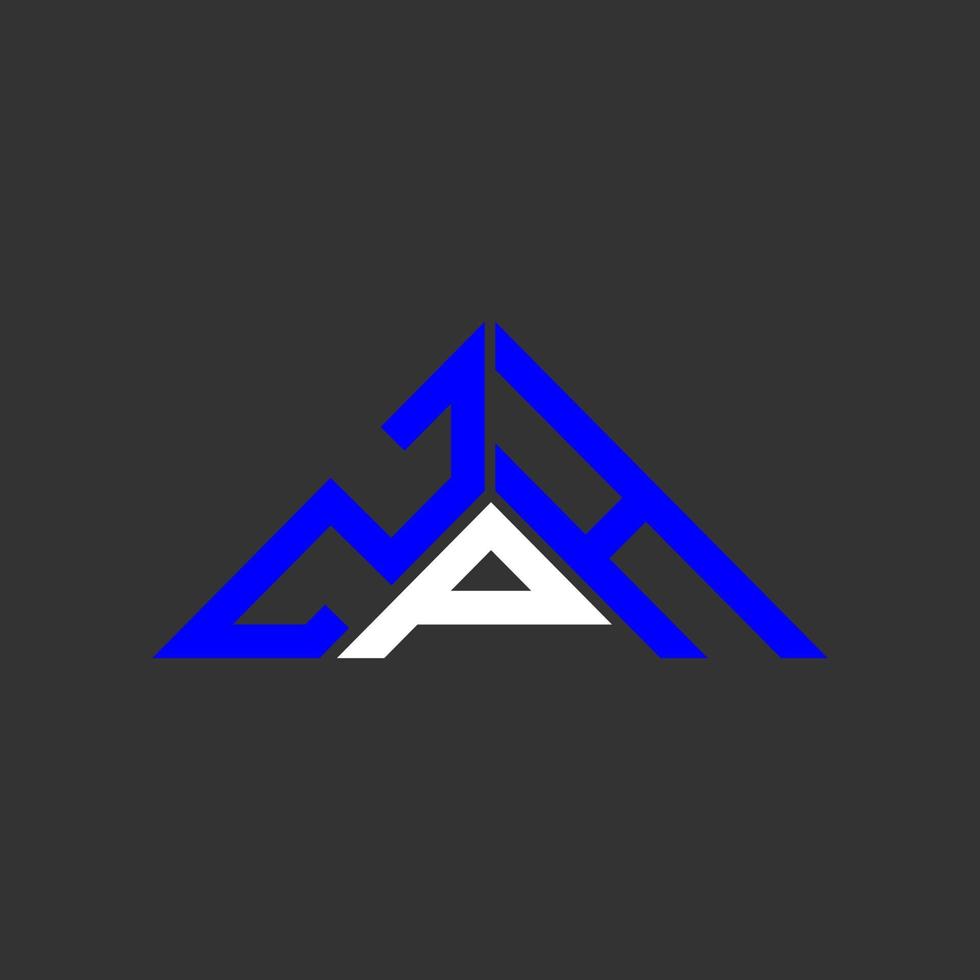 Diseño creativo del logotipo de la letra zph con gráfico vectorial, logotipo simple y moderno de zph en forma de triángulo. vector