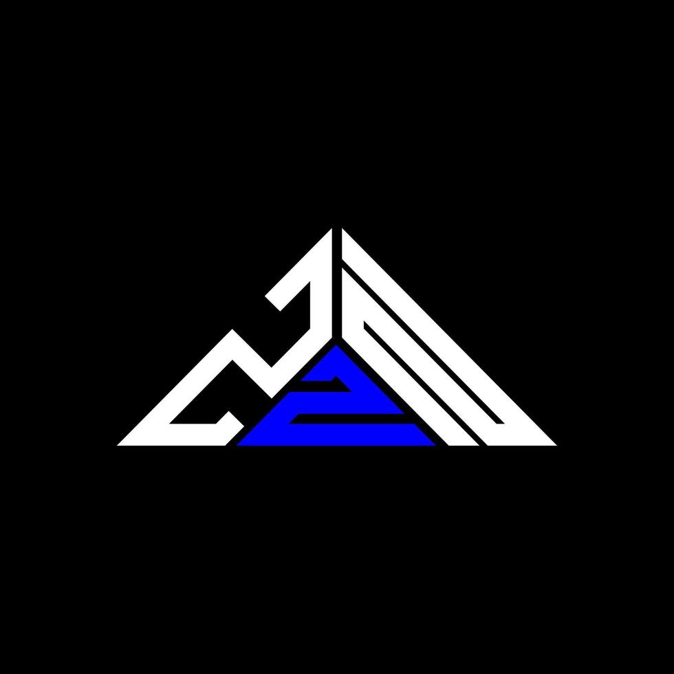 ZZN letter logo creative design with vector graphic, ZZN simple and modern logo in triangle shape.