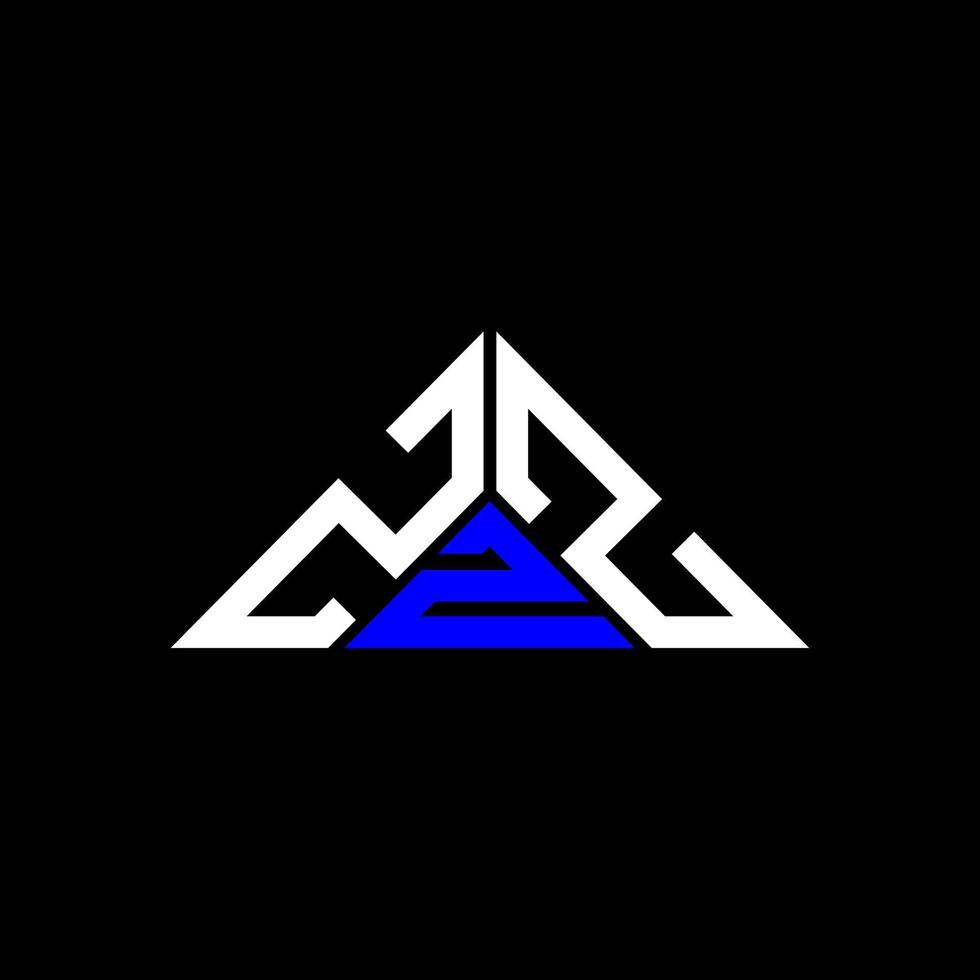 ZZZ letter logo creative design with vector graphic, ZZZ simple and modern logo in triangle shape.