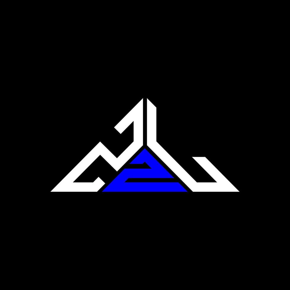 ZZL letter logo creative design with vector graphic, ZZL simple and modern logo in triangle shape.