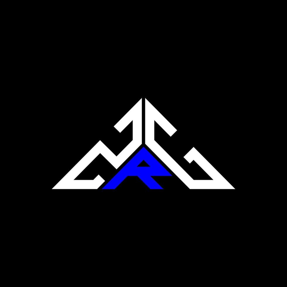 ZRG letter logo creative design with vector graphic, ZRG simple and modern logo in triangle shape.