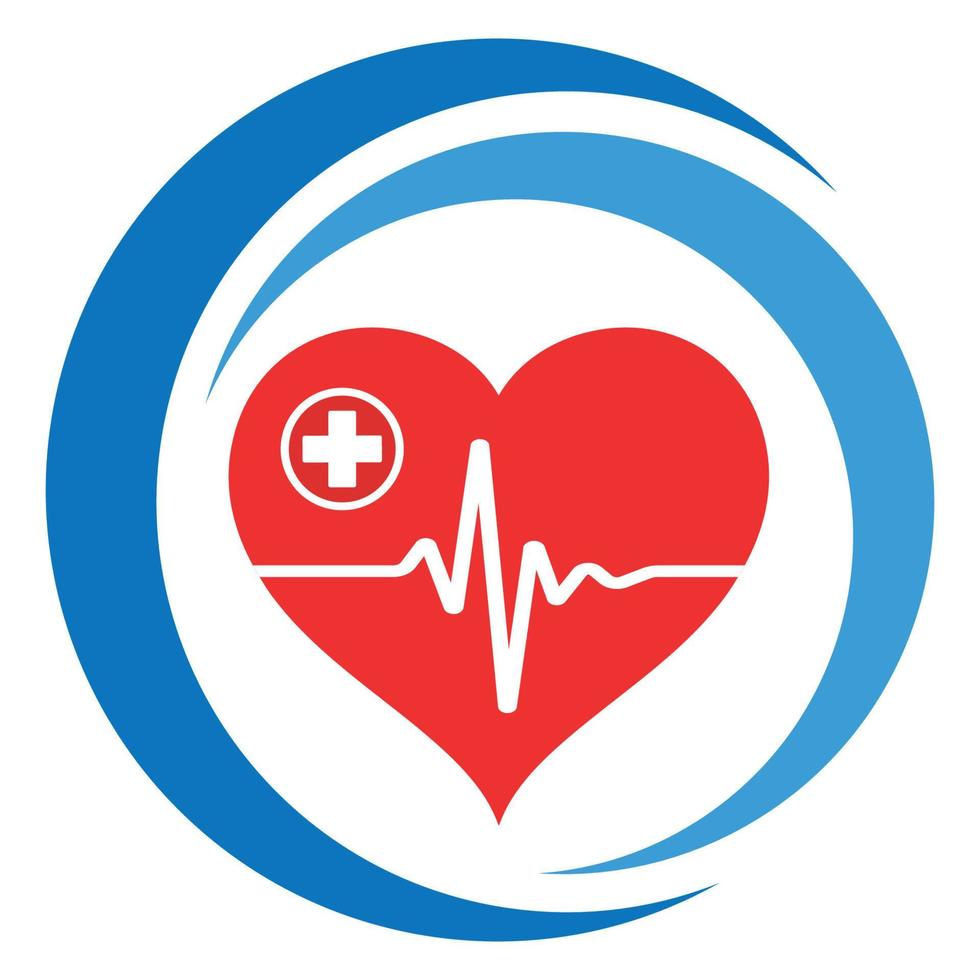 Health care logo illustration. vector