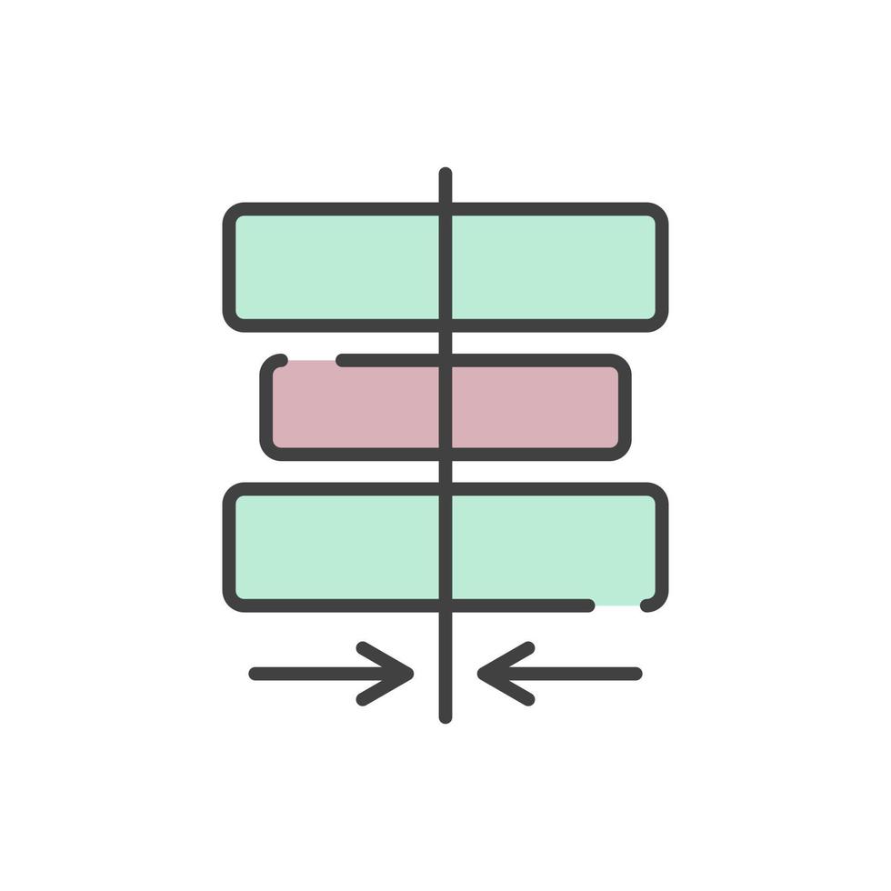 align center icon vector illustration