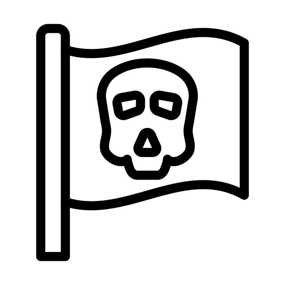 Pirate Flag Icon Design vector