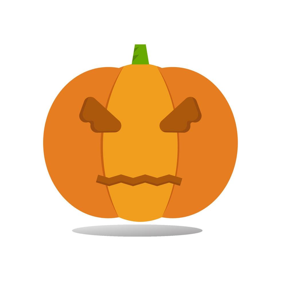 ilustración de vector de calabaza de halloween de vacaciones