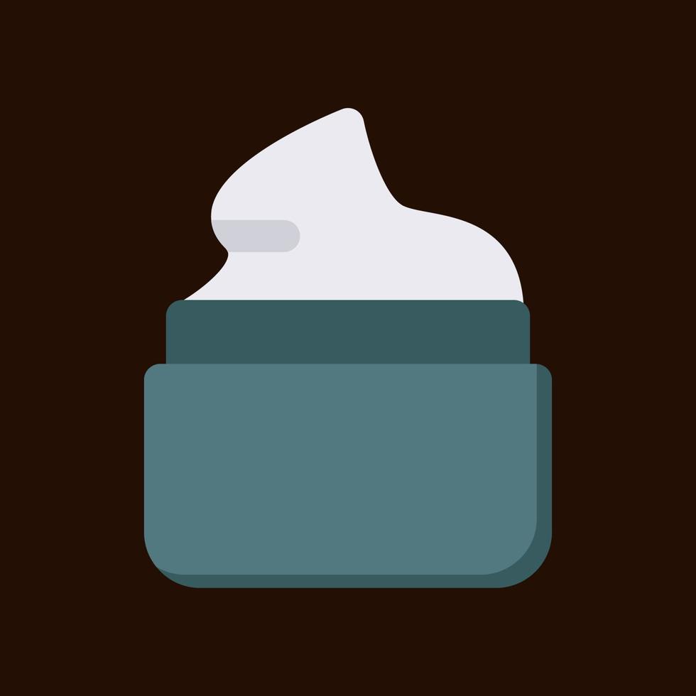 cream cosmetics icon logo flat style vector