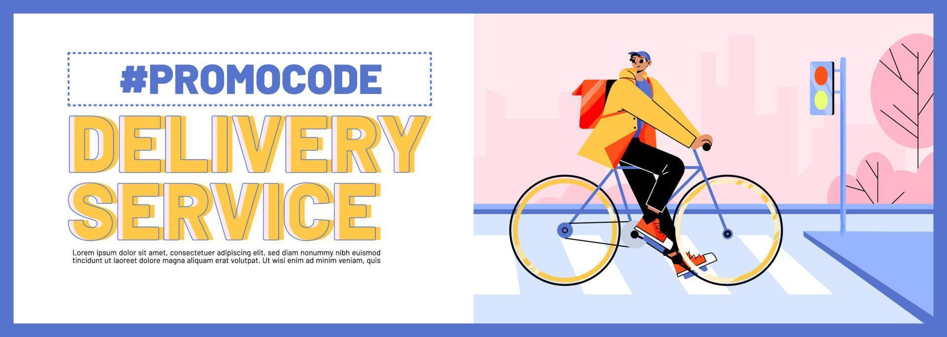 Coupon with promo code for delivery service 13086625 Vector Art at Vecteezy