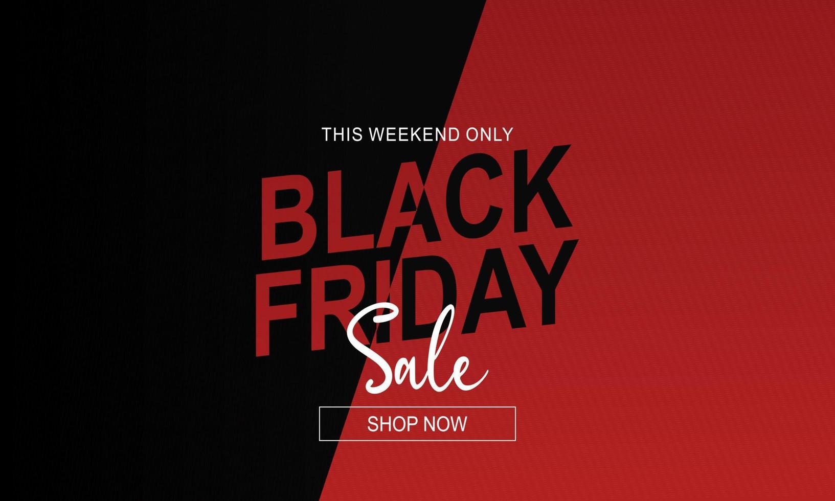 Black friday sale banner template background vector