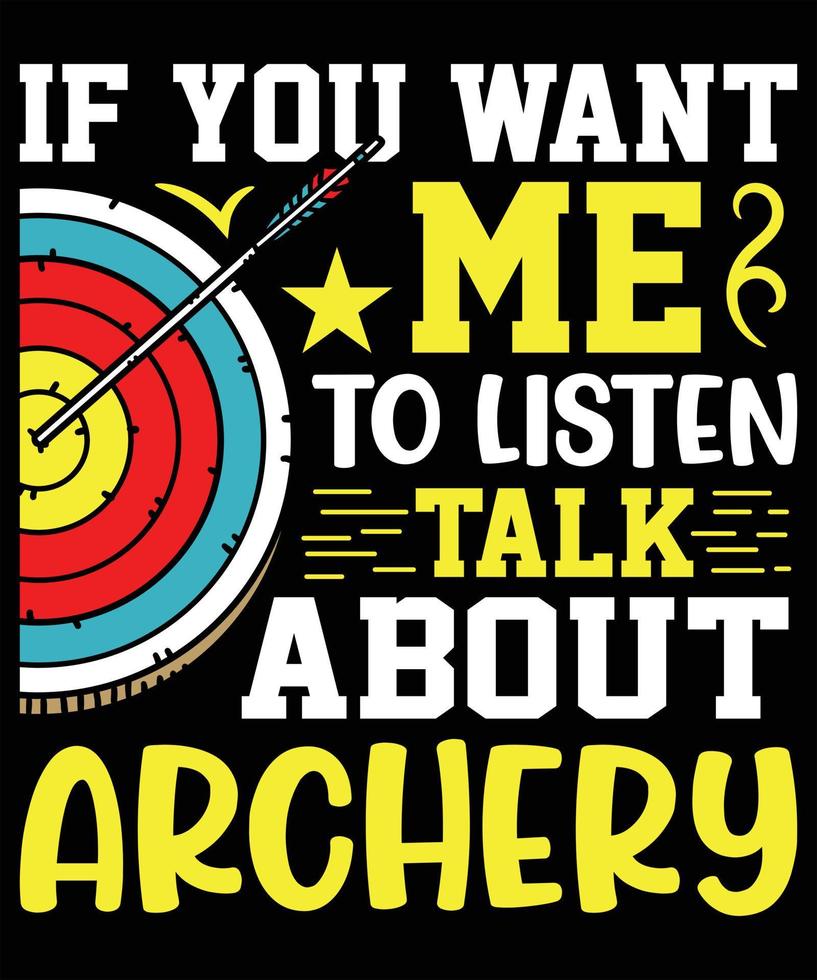 Archery arrow vector bow target t shirt design