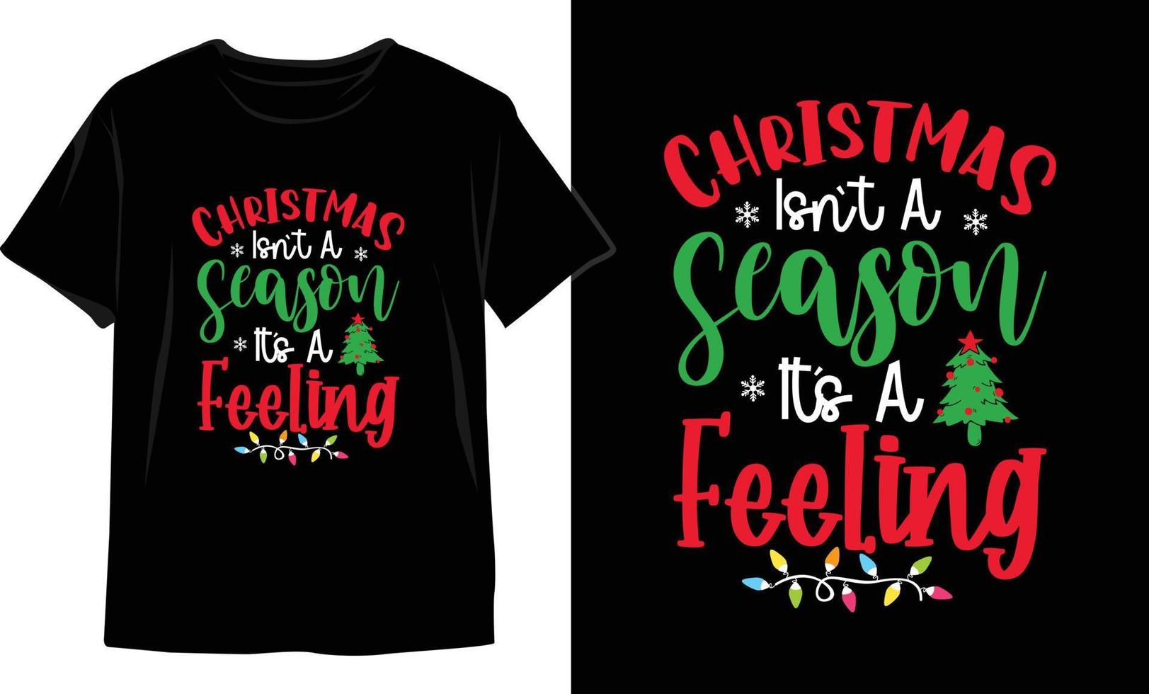 diseño de camisetas navideñas. gráficos vectoriales de navidad. diseño de camiseta vector