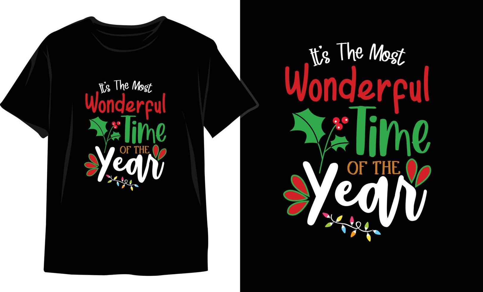 diseño de camisetas navideñas. gráficos vectoriales de navidad. diseño de camiseta vector