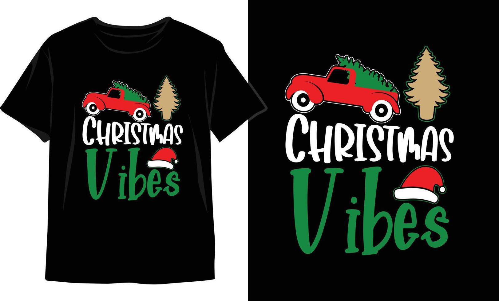 diseño de camisetas navideñas. gráficos vectoriales de navidad. diseño de camiseta vector