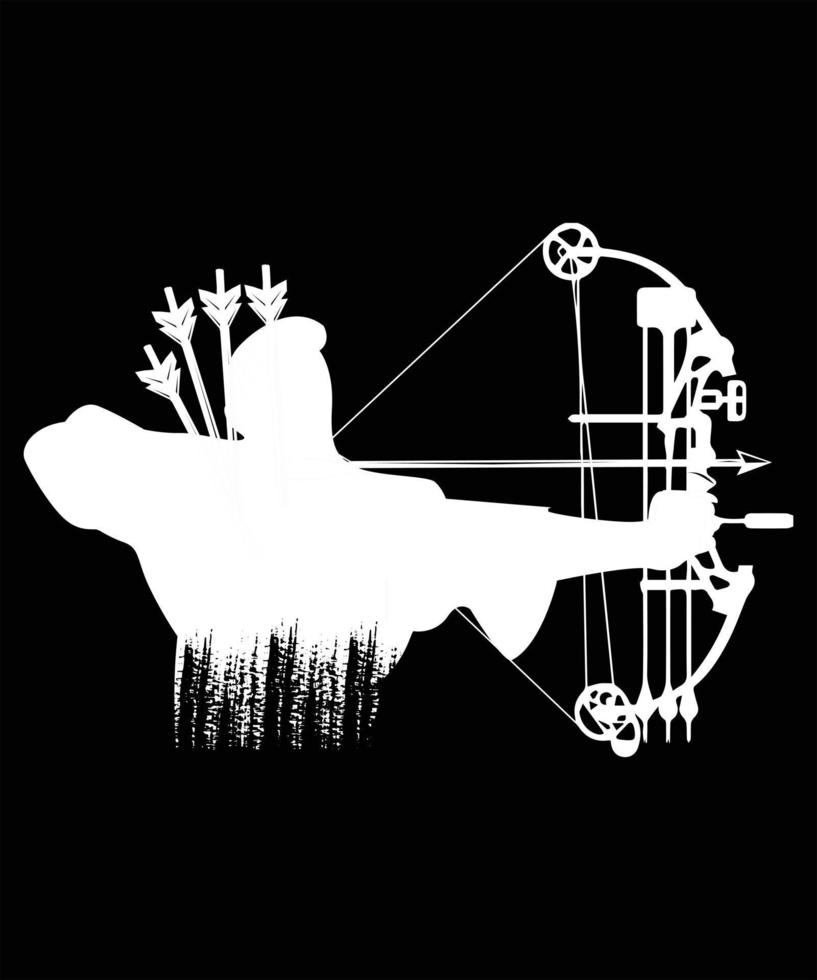 Archery arrow vector bow target t shirt design