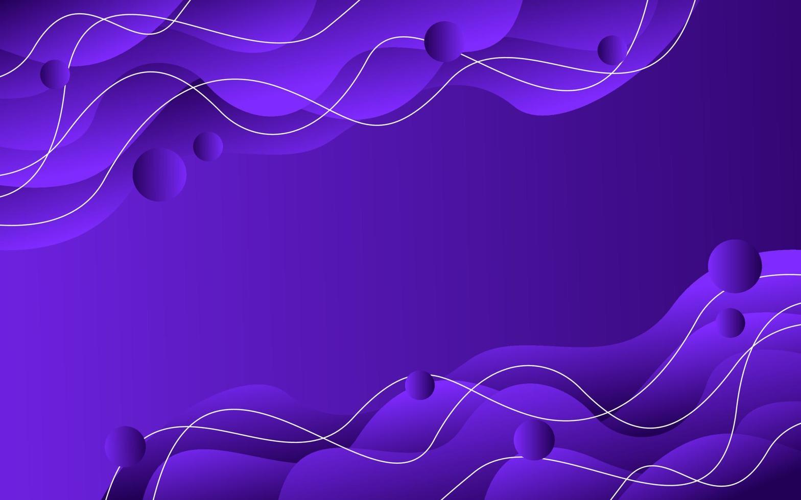 Purple wave gradient background vector