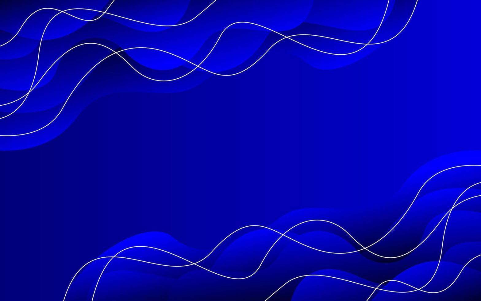 Blue wave gradient background vector