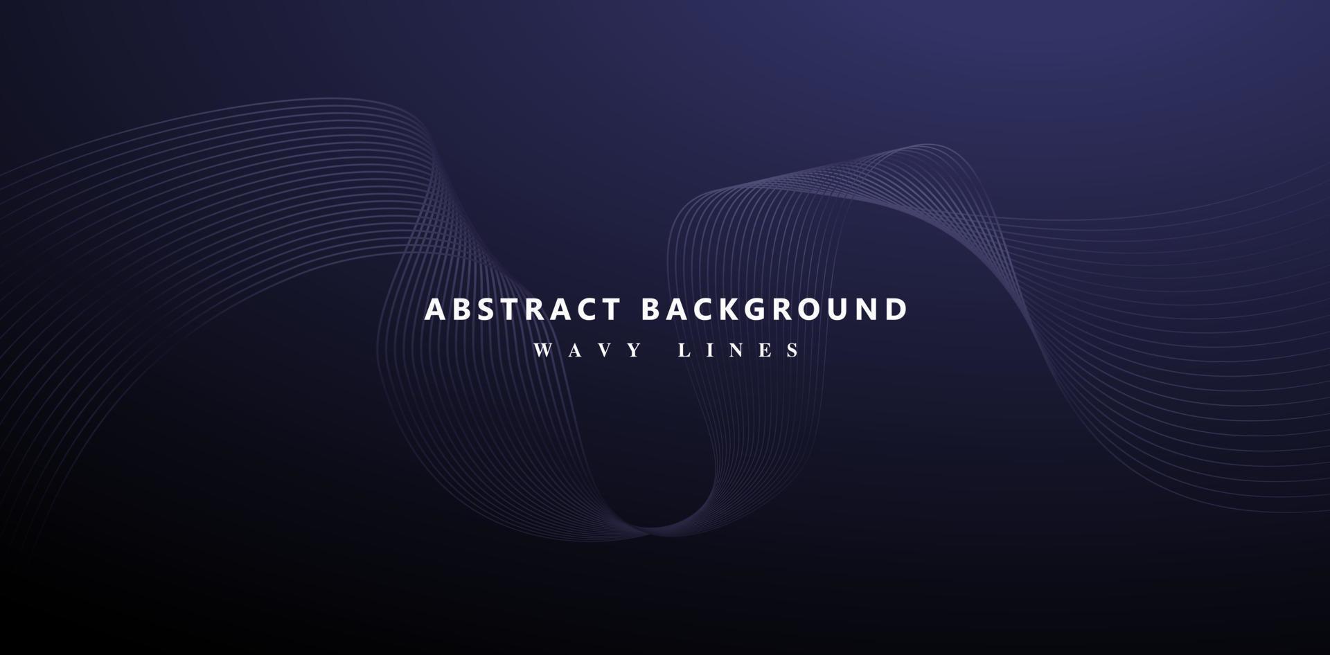 illustration of abstract background with wavy line light effect