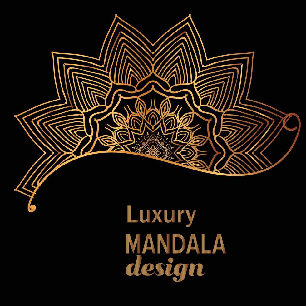 Luxury mandala design background vector