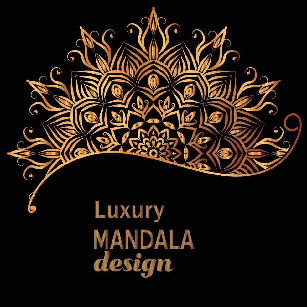 Luxury mandala design background vector