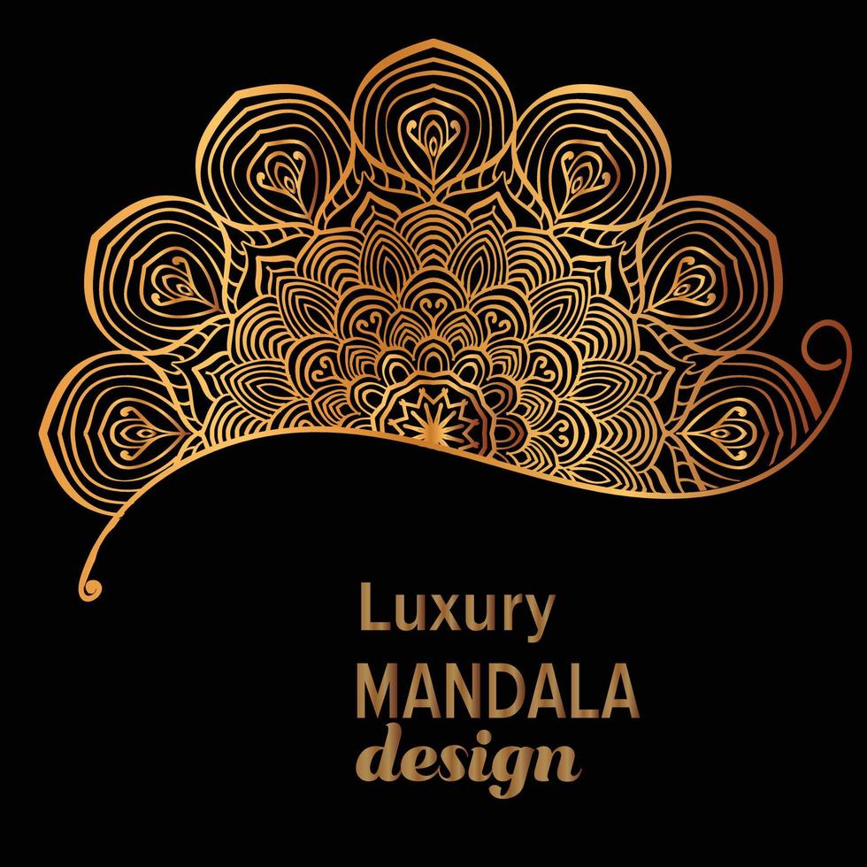 Luxury mandala design background vector