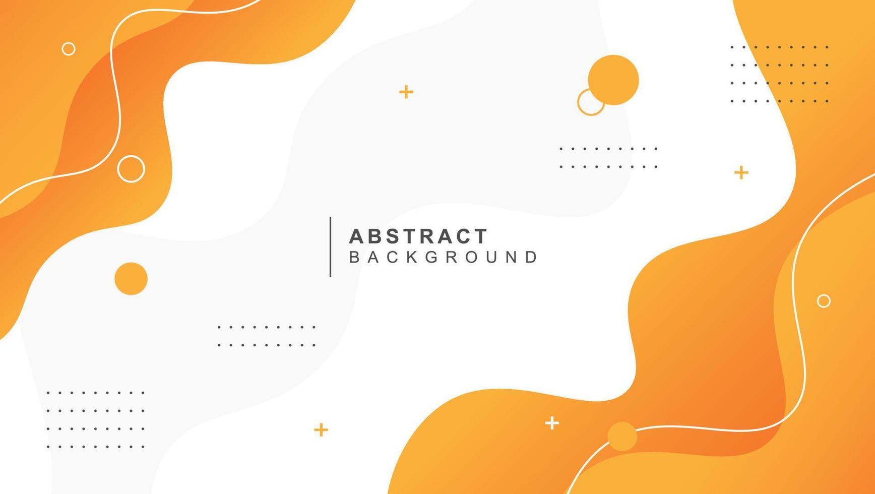 Modern gradient yellow abstract memphis style with geometric background vector