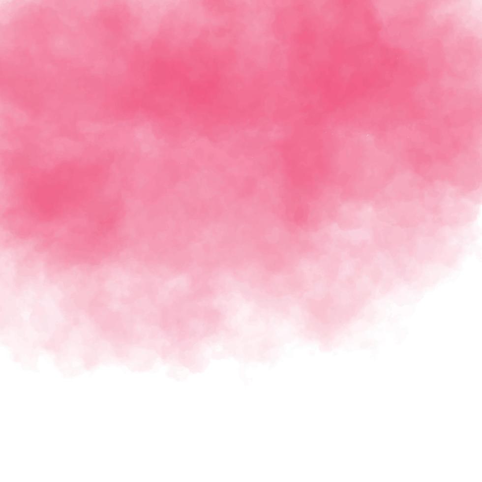 Abstract hand painted pink watercolor texture background vector