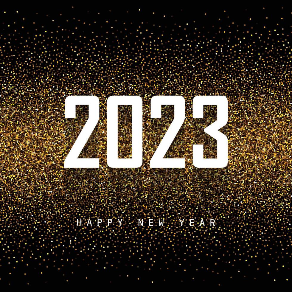 Greeting happy new year 2023 background vector