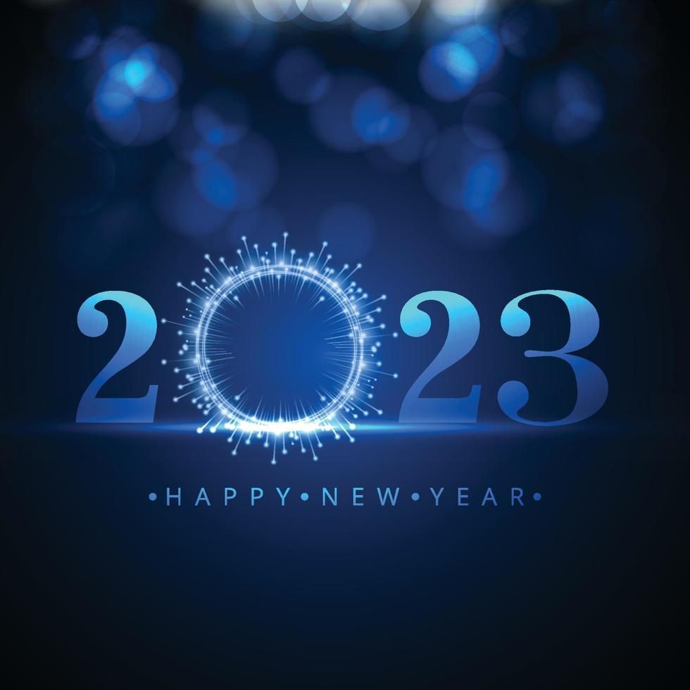 2022 happy new year background holiday card celebration design vector
