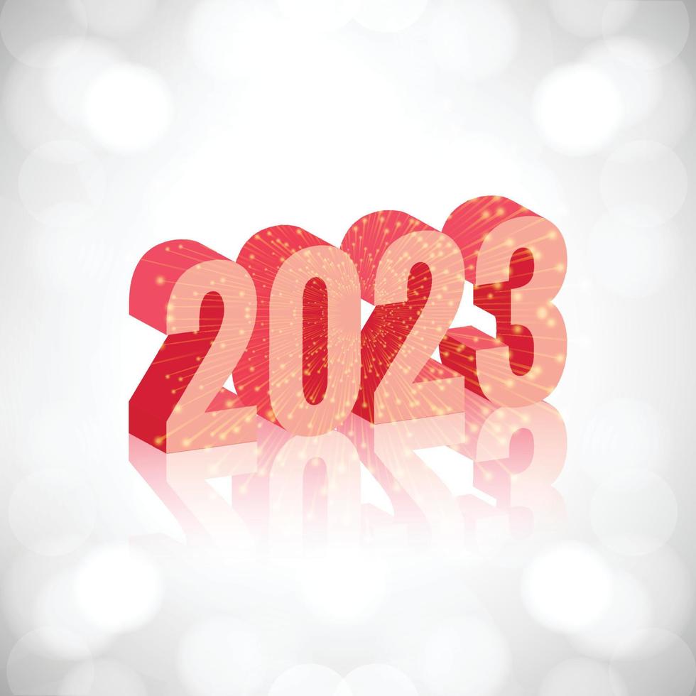 2023 merry christmas and happy new year card background vector