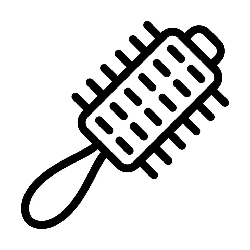 Hair Brush Icon Design vector