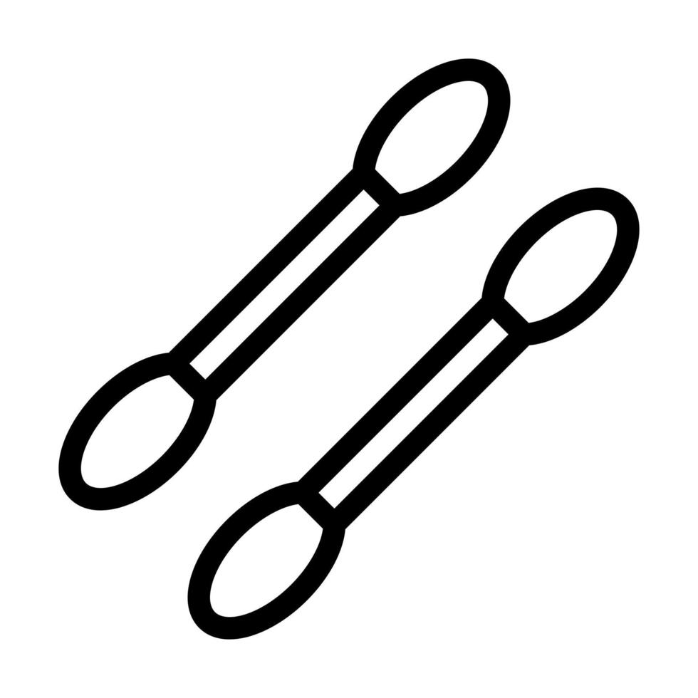 Cotton Swabs Icon Design vector