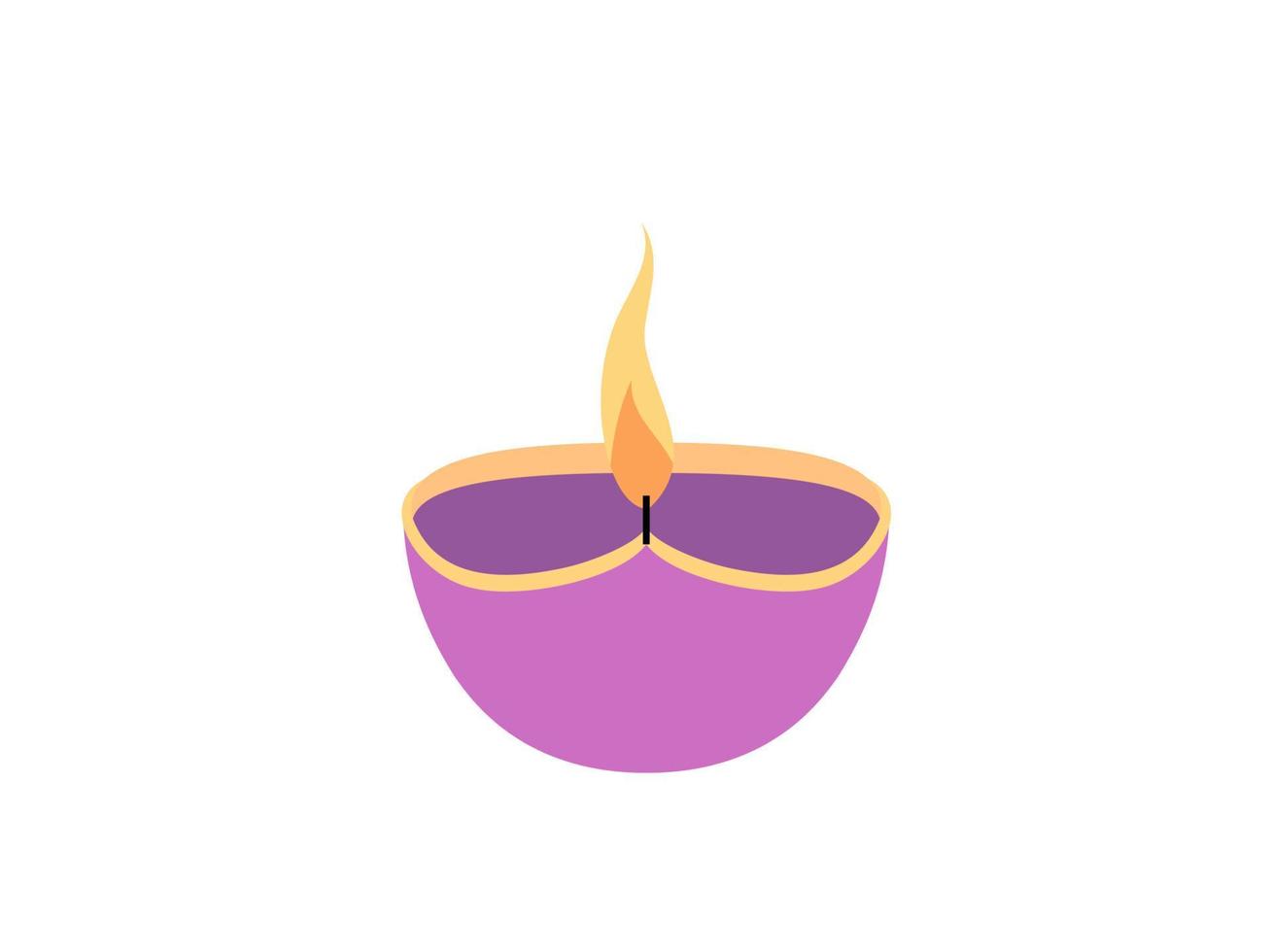 flat design Diwali vector illustration
