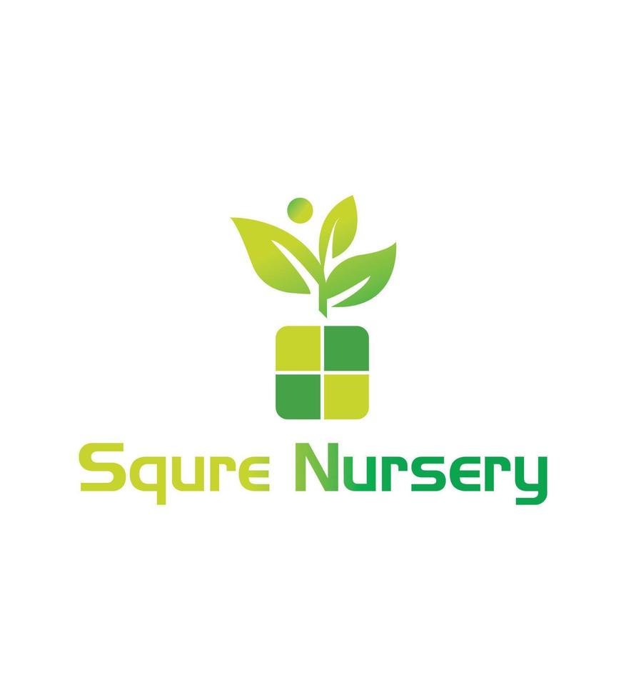 Nursery logo design vector template