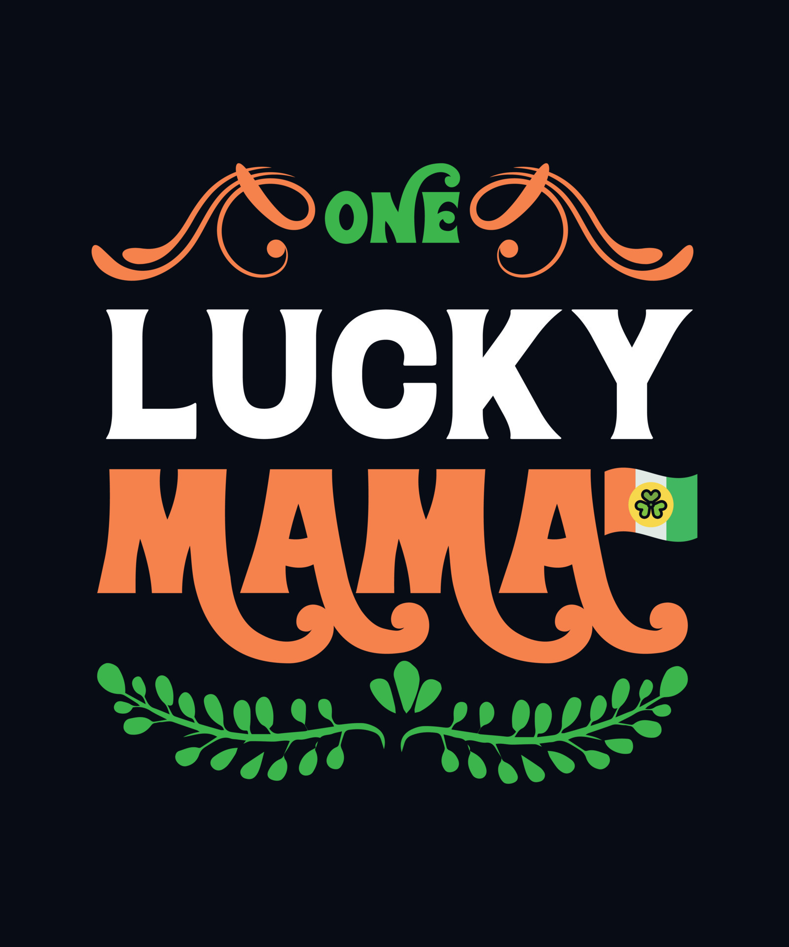 One lucky mama on the white background. Vector - Stock Illustration  [72938520] - PIXTA