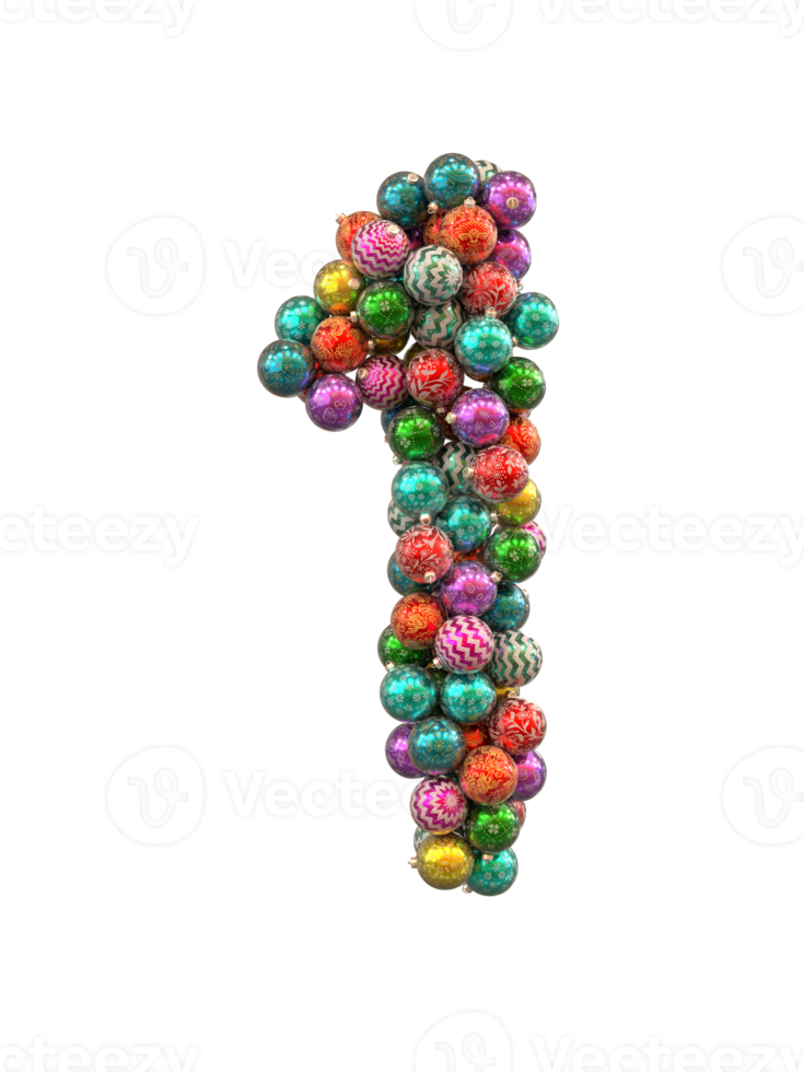 festivo retrò vacanza Natale ornamenti globo carattere tipografico testo 1 png