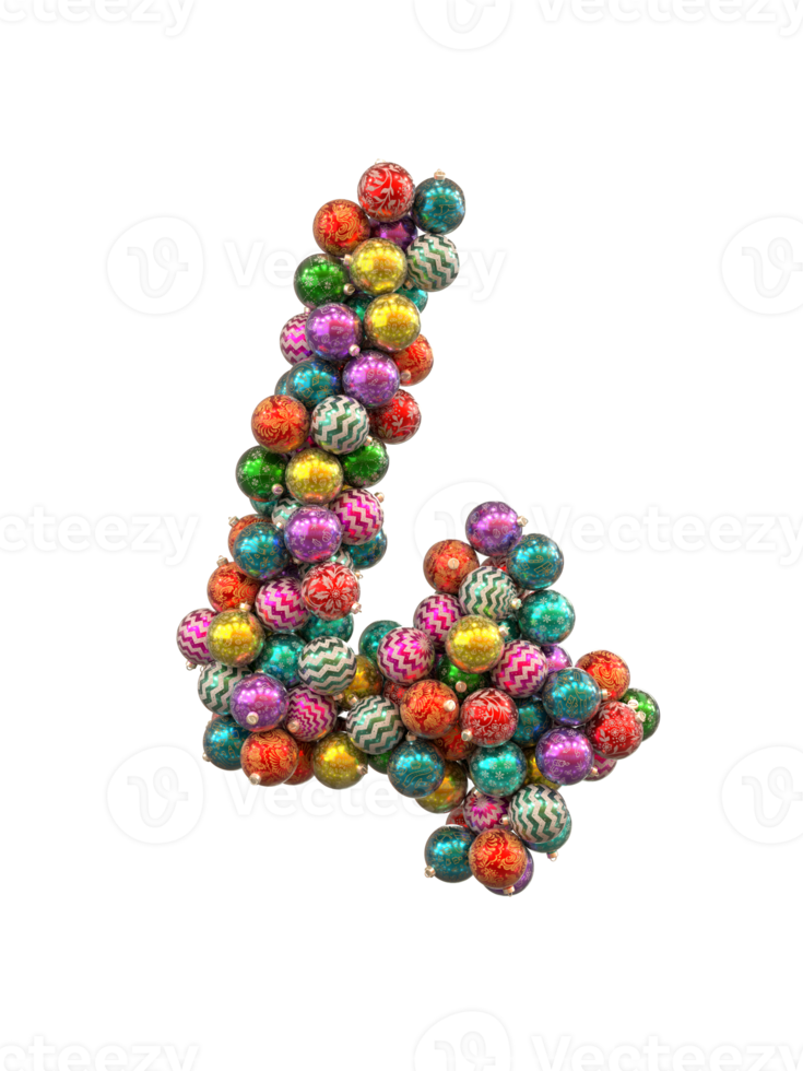 festivo retrò vacanza Natale ornamenti globo carattere tipografico testo 4 png