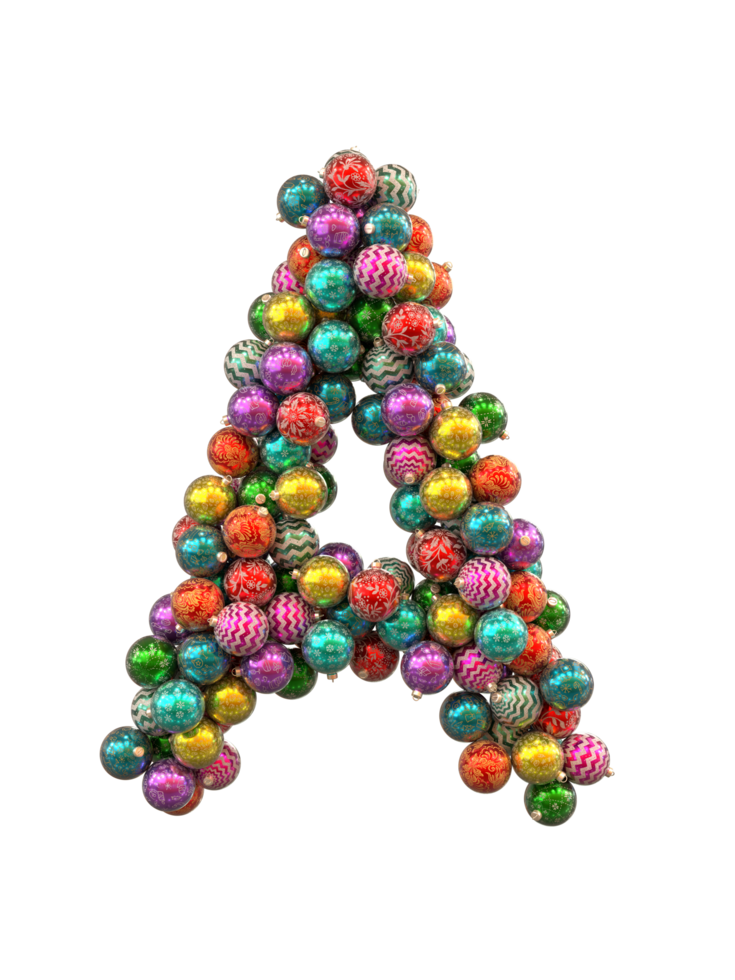 Festive Retro Holiday Christmas ornaments globe typeface text A png