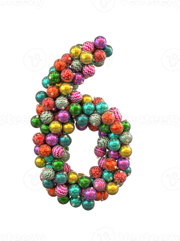 Festive Retro Holiday Christmas ornaments globe typeface text 6 png