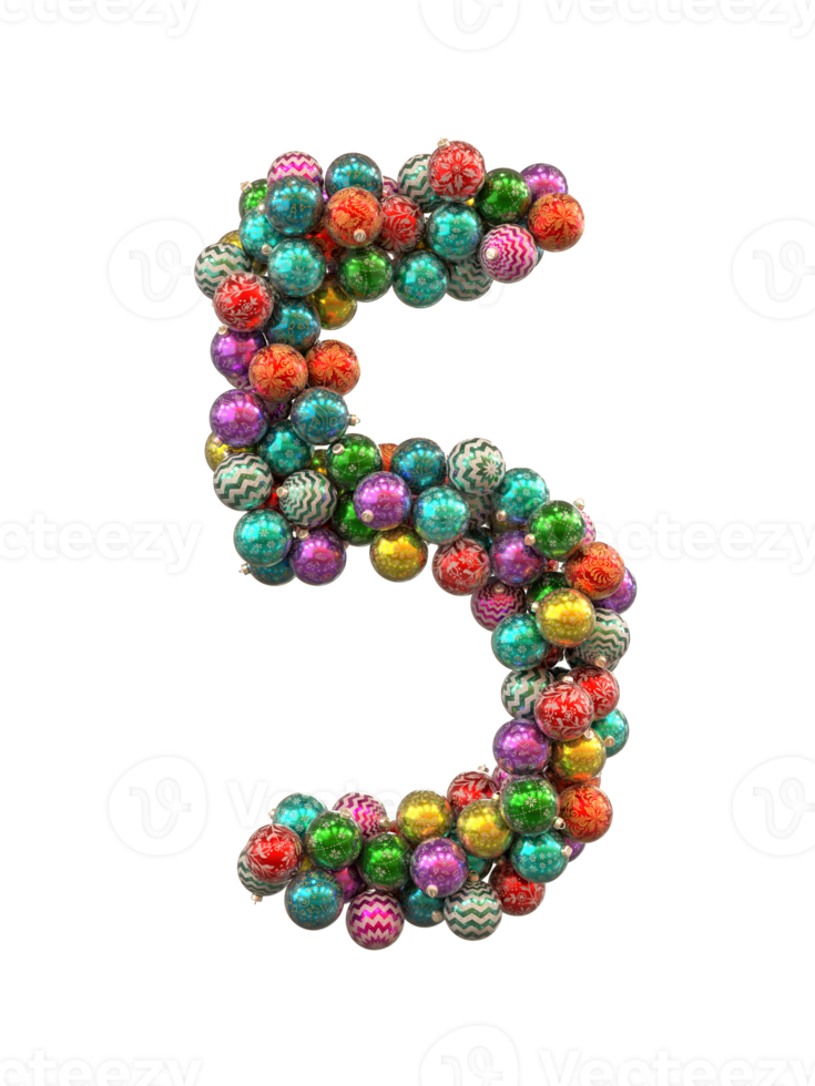 Festive Retro Holiday Christmas ornaments globe typeface text 5 png