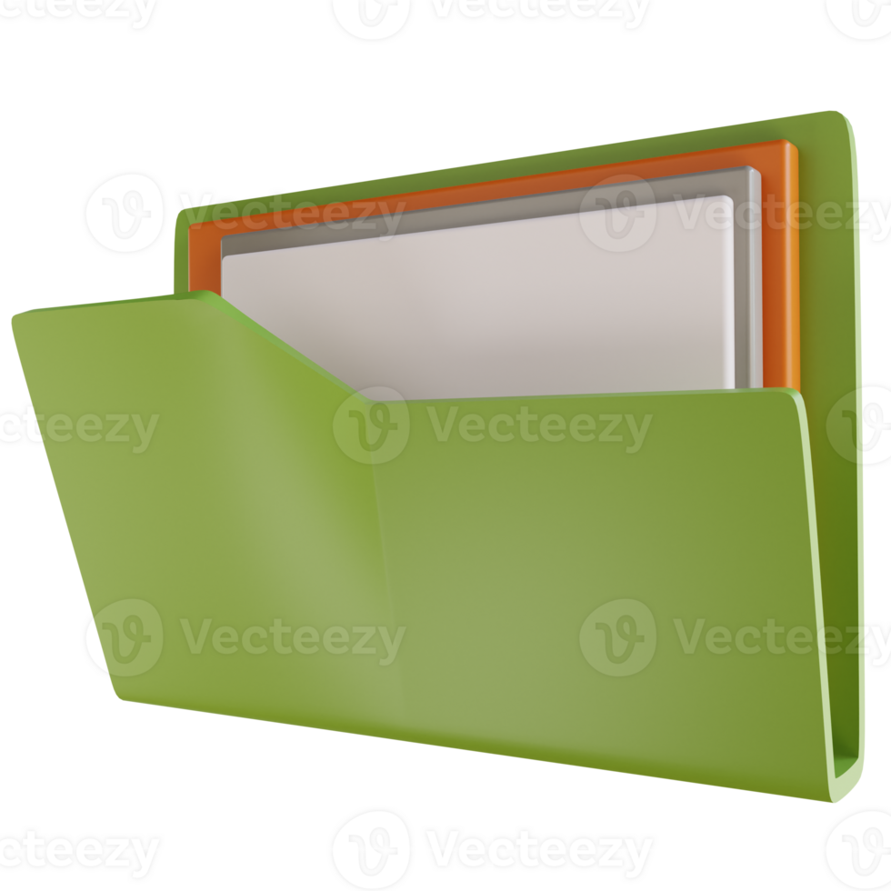 3D illustration folder png