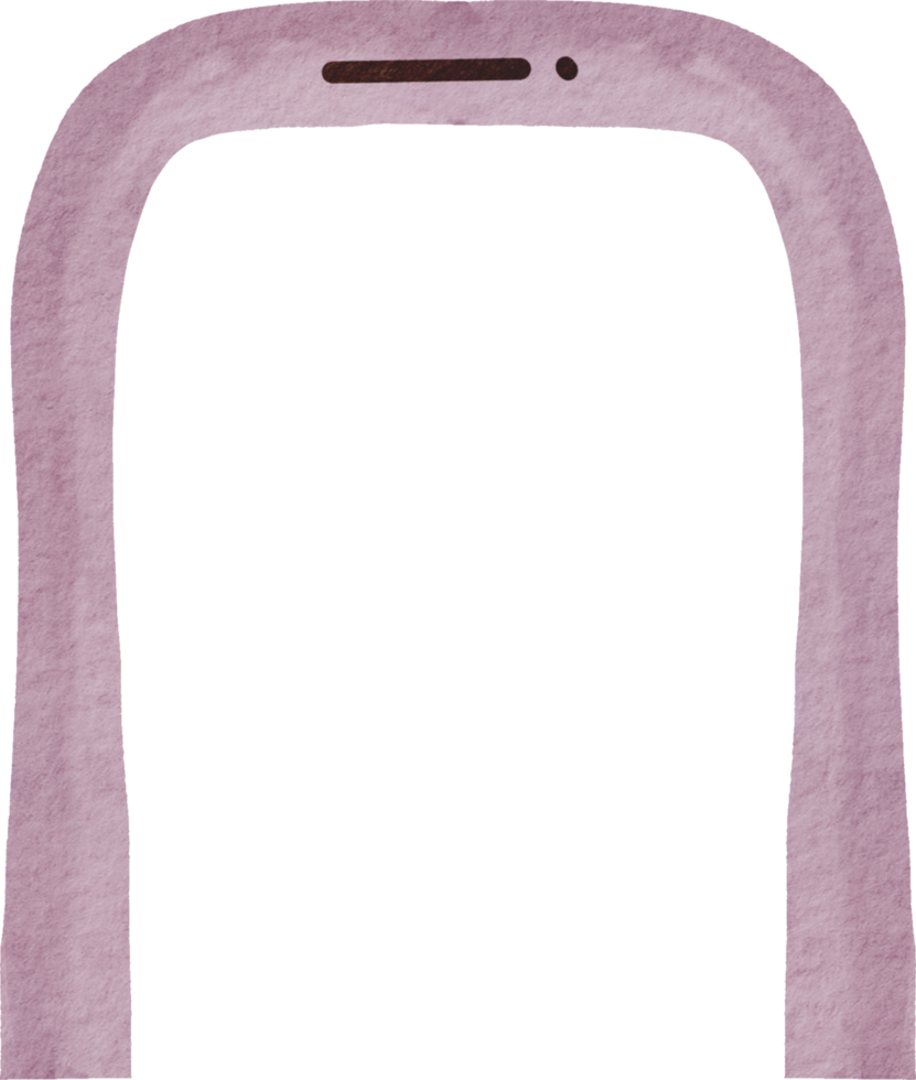 purple phone frame png