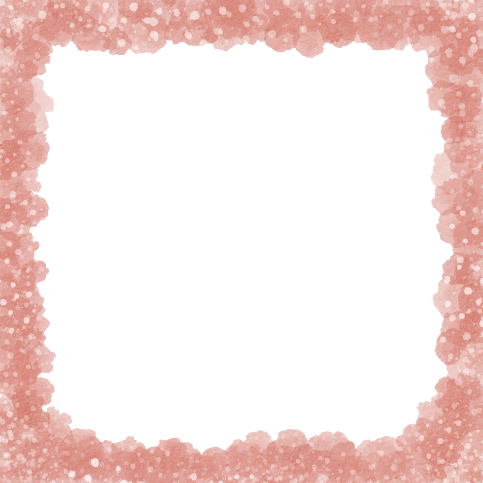 Watercolor Square frame png