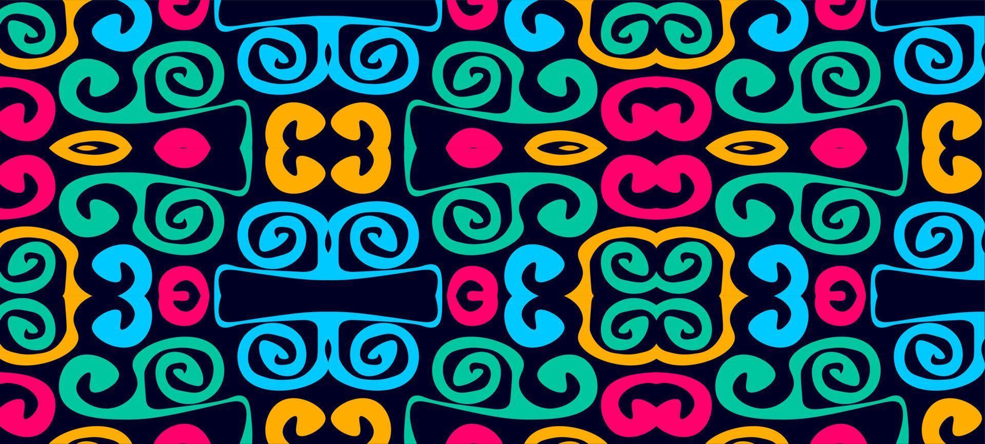 abstract art color vector pattern background of colorful oval or circle shapes