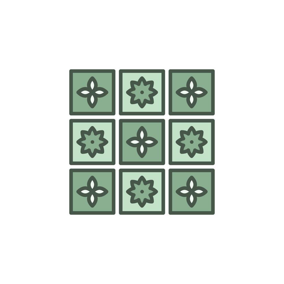 Tiles vector concept colorful icon