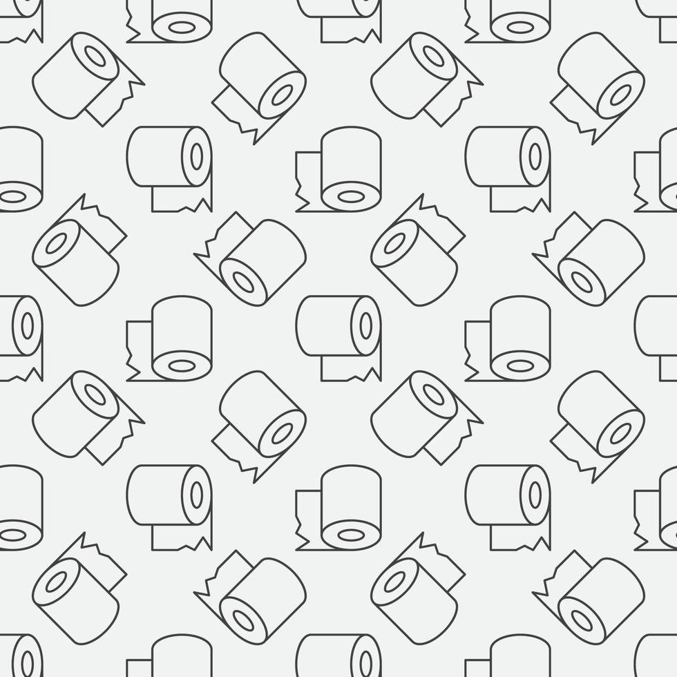 Toilet Paper vector simple outline seamless pattern 13089626 Vector Art