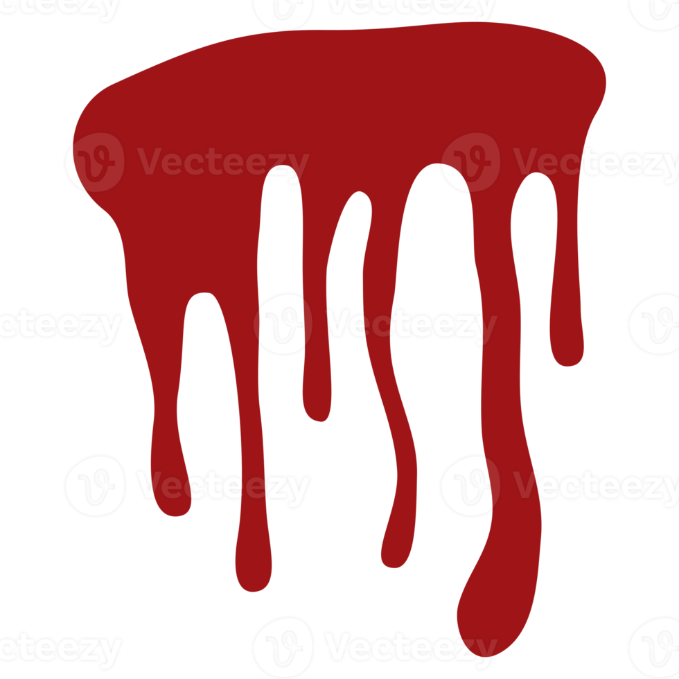 gota de sangue em design plano png