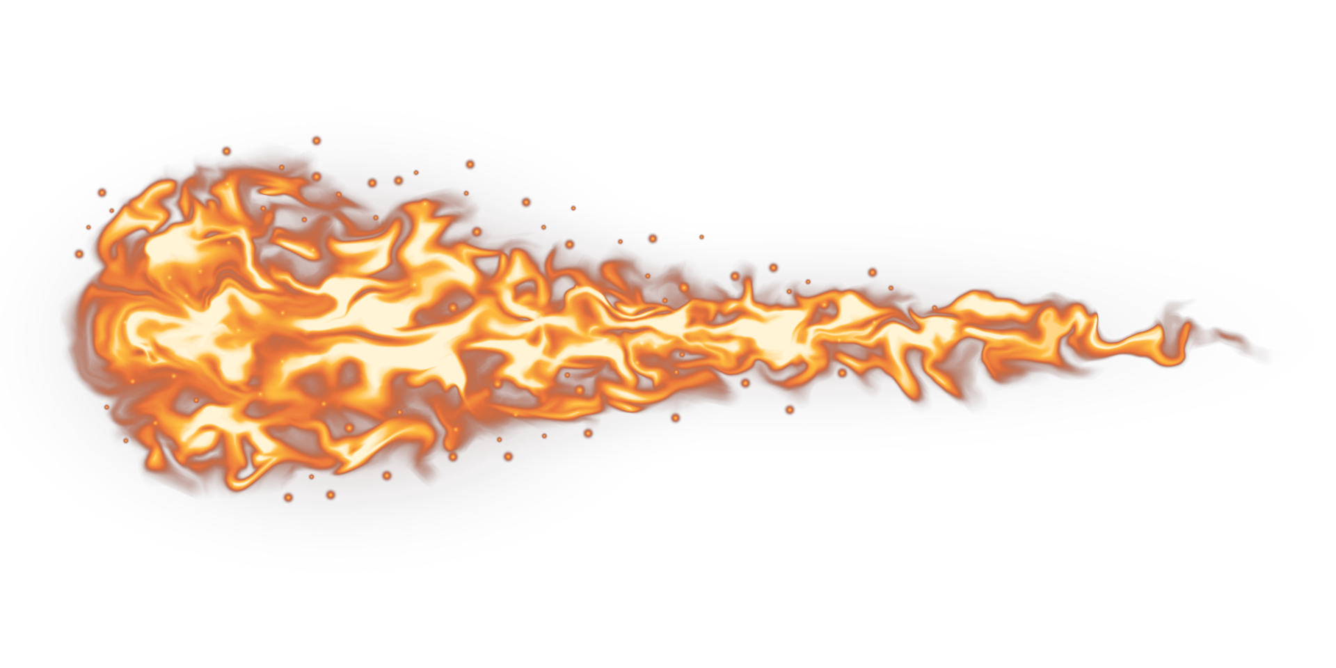 Fire Meteor And Asteroid