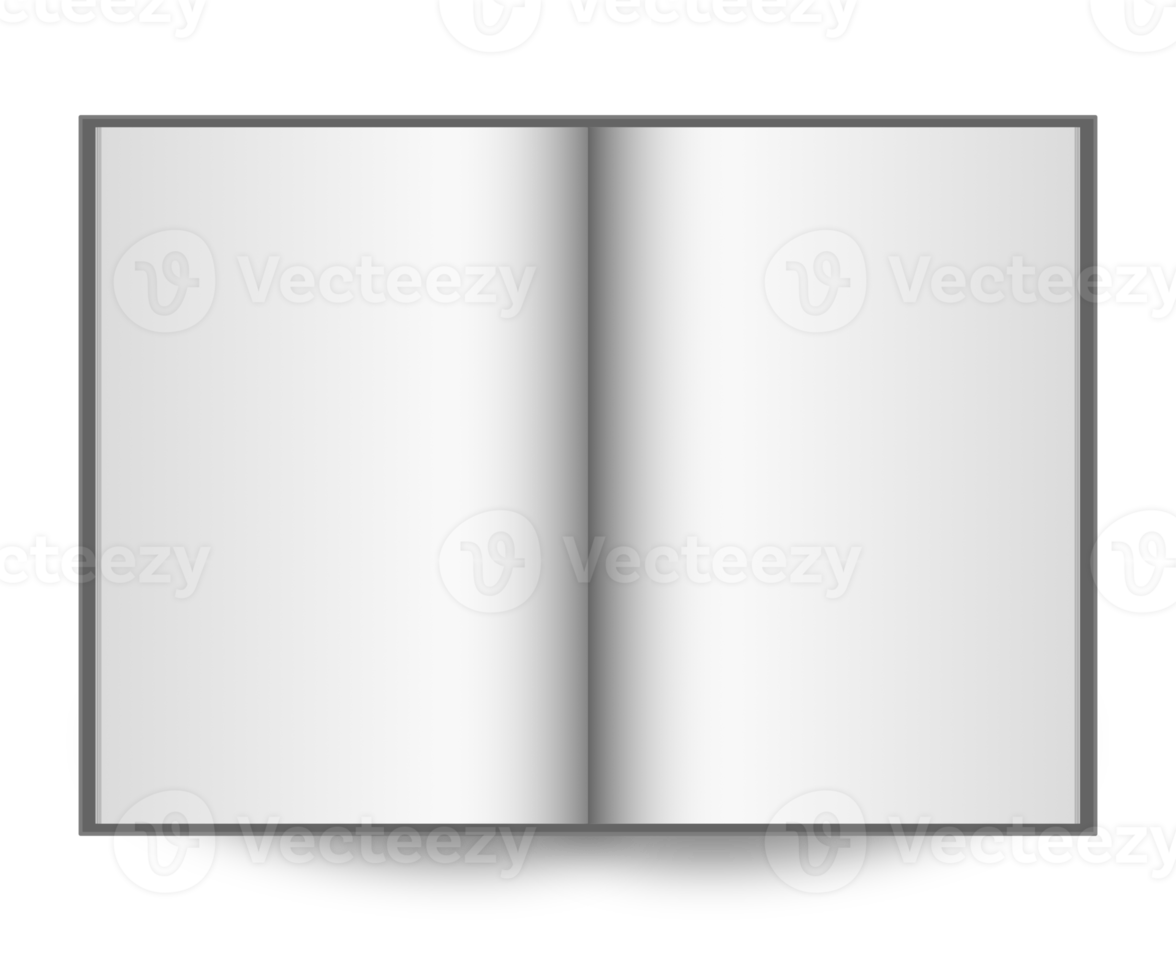 Blank open book png