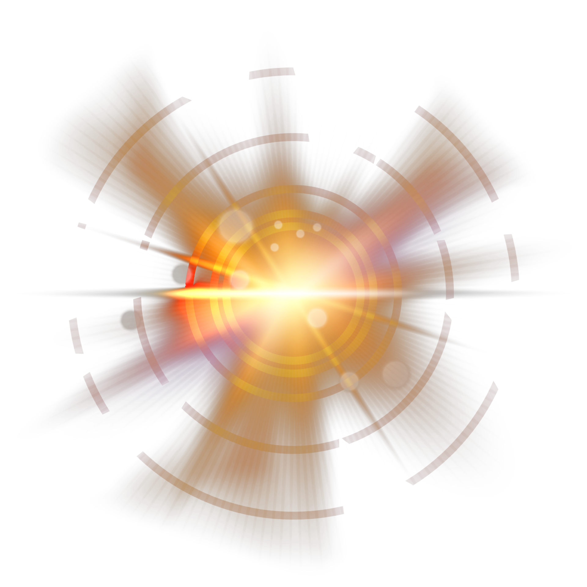 Free Orange lens flare 13089857 PNG with Transparent Background